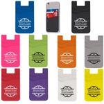 EH222 Dual Pocket Silicone Phone Wallet With Custom Imprint